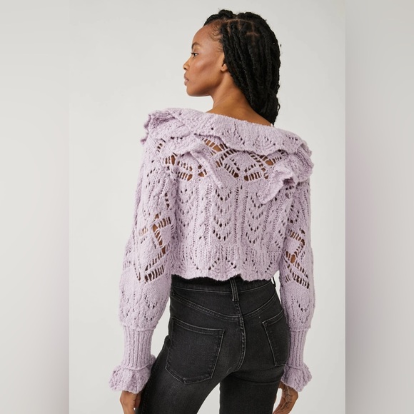 𝓯𝓹 Free People ~ Avery Cardigan in black - Picture 10 of 16